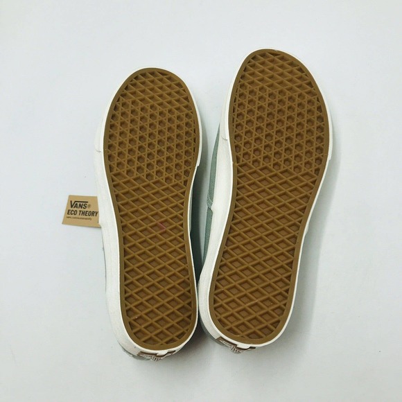 Vans Men's 9.5 Women's 11 Canvas Sneakers Eco Theory Green Peace Leaf NWT - Picture 7 of 7